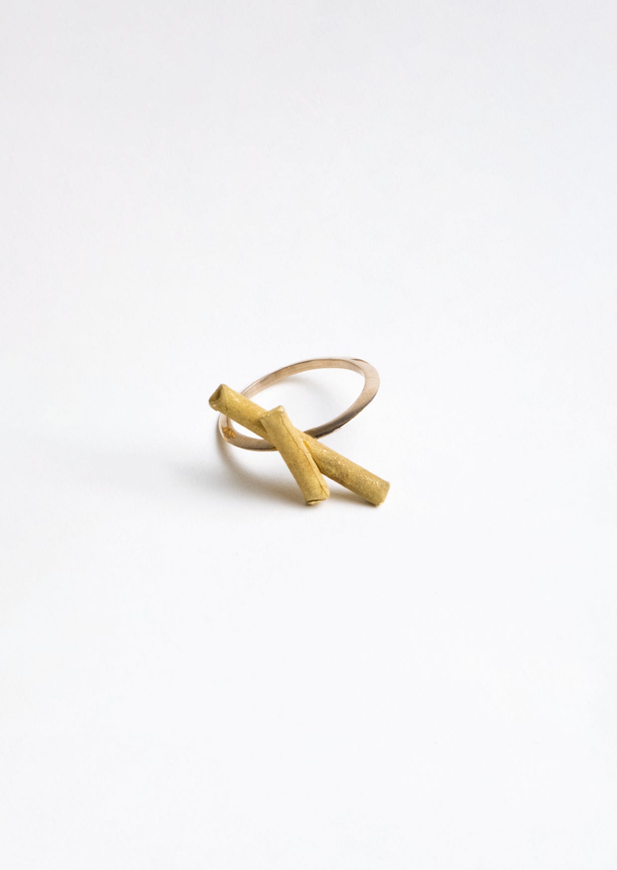 Anillo restos de fundición de oro Fairmined