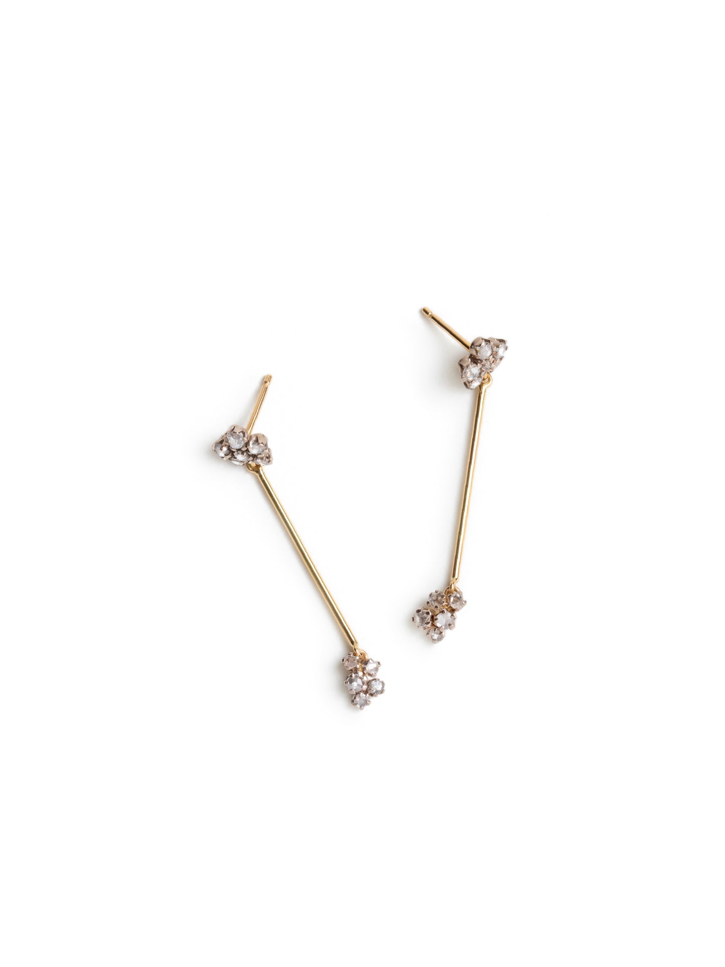 Pendientes oro y 22 diamantes II