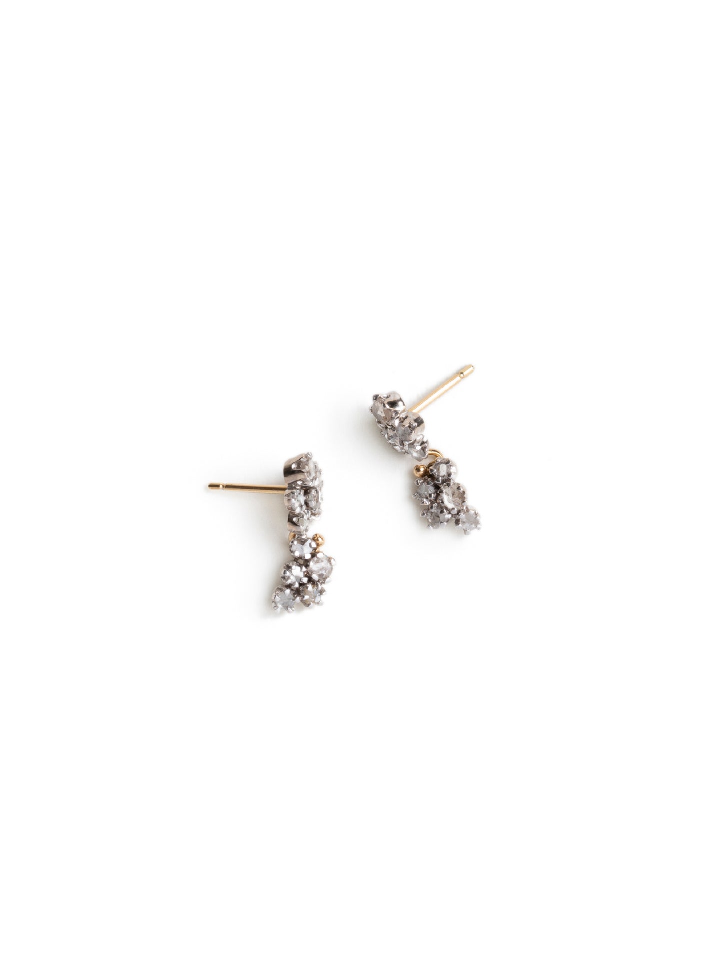 Pendientes oro y 22 diamantes I