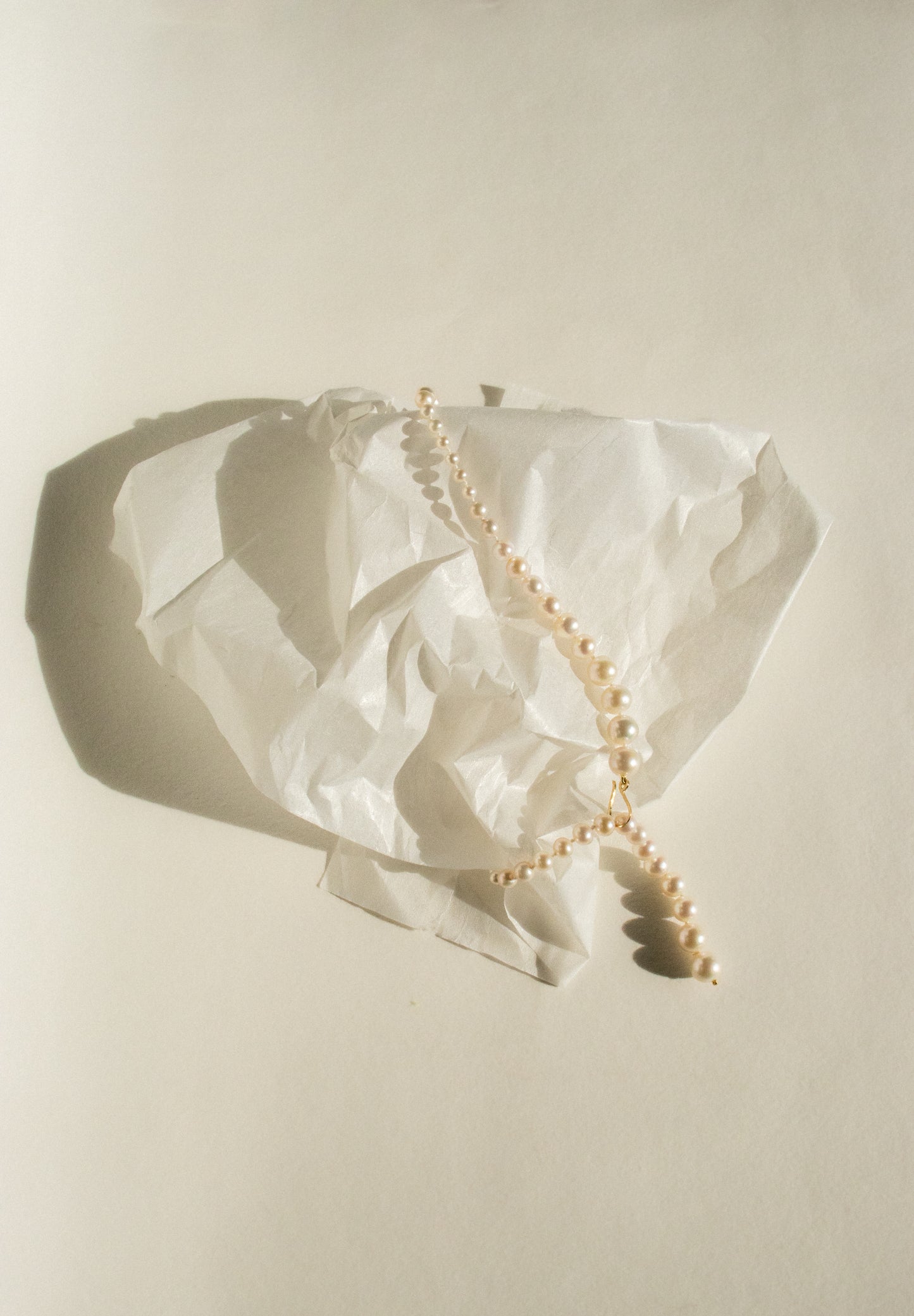 Collar perlas esféricas degradé