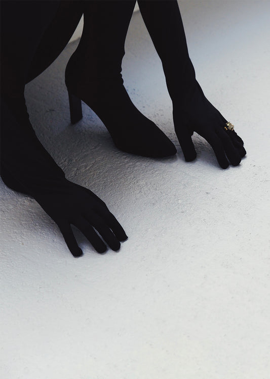 Anillo de oro pirita y diamante plano