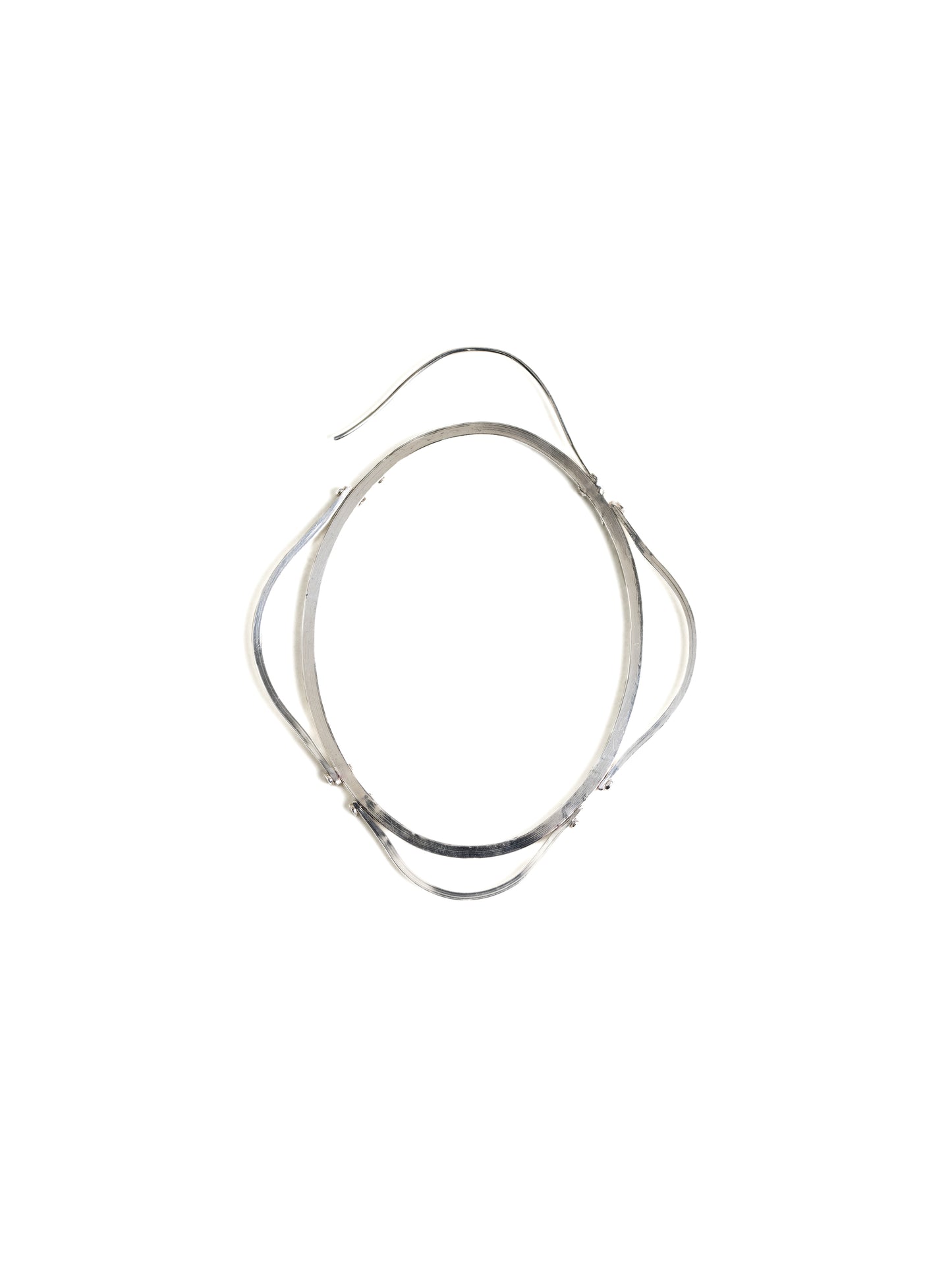 PENDIENTES OVALADOS DE PLATA