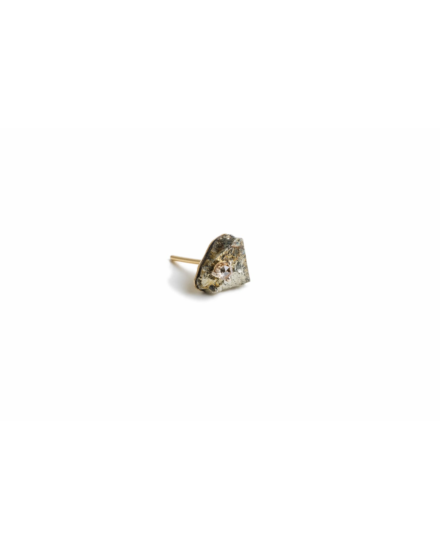PENDIENTE ORO PIRITA Y DIAMANTE