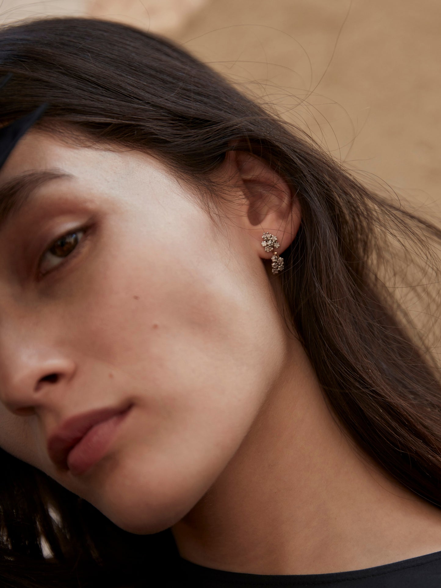 Pendientes oro y 22 diamantes I