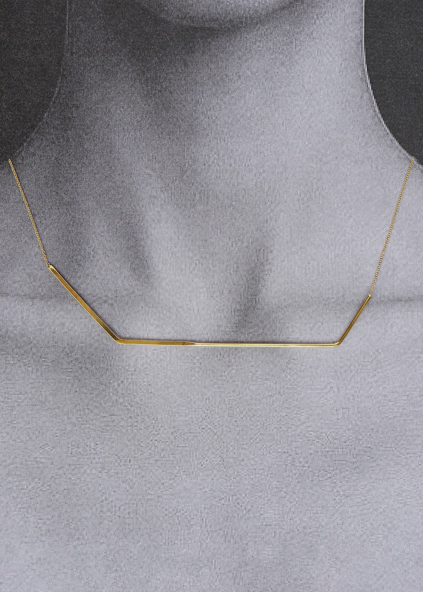 Gold geometric necklace