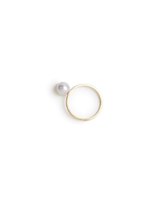 GOLD RING WITH PEARL I