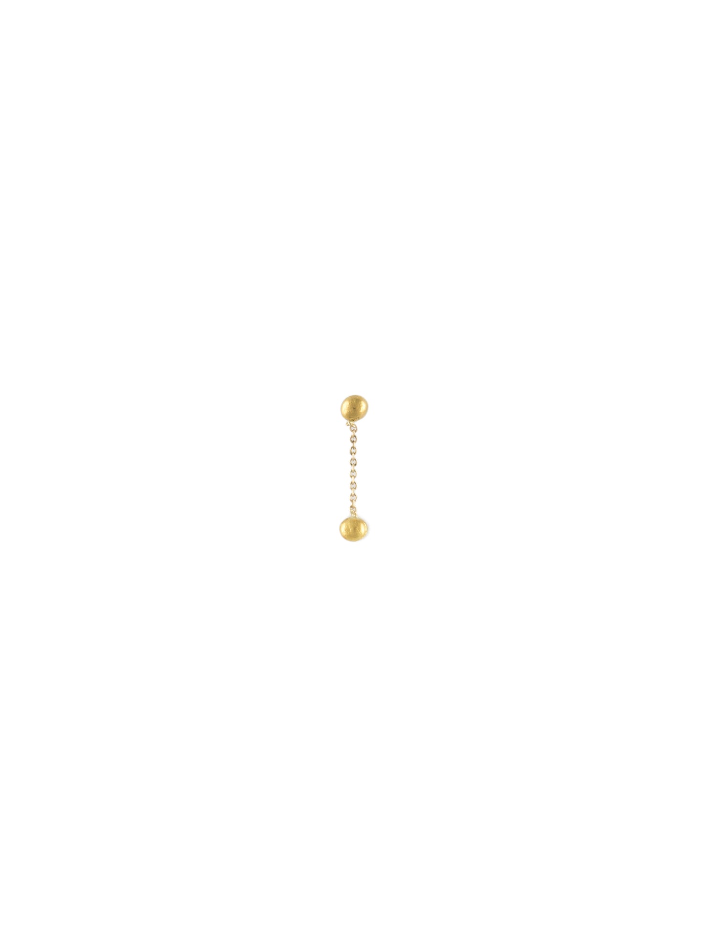 TWO GOLD NUGGETS EARRINGS I