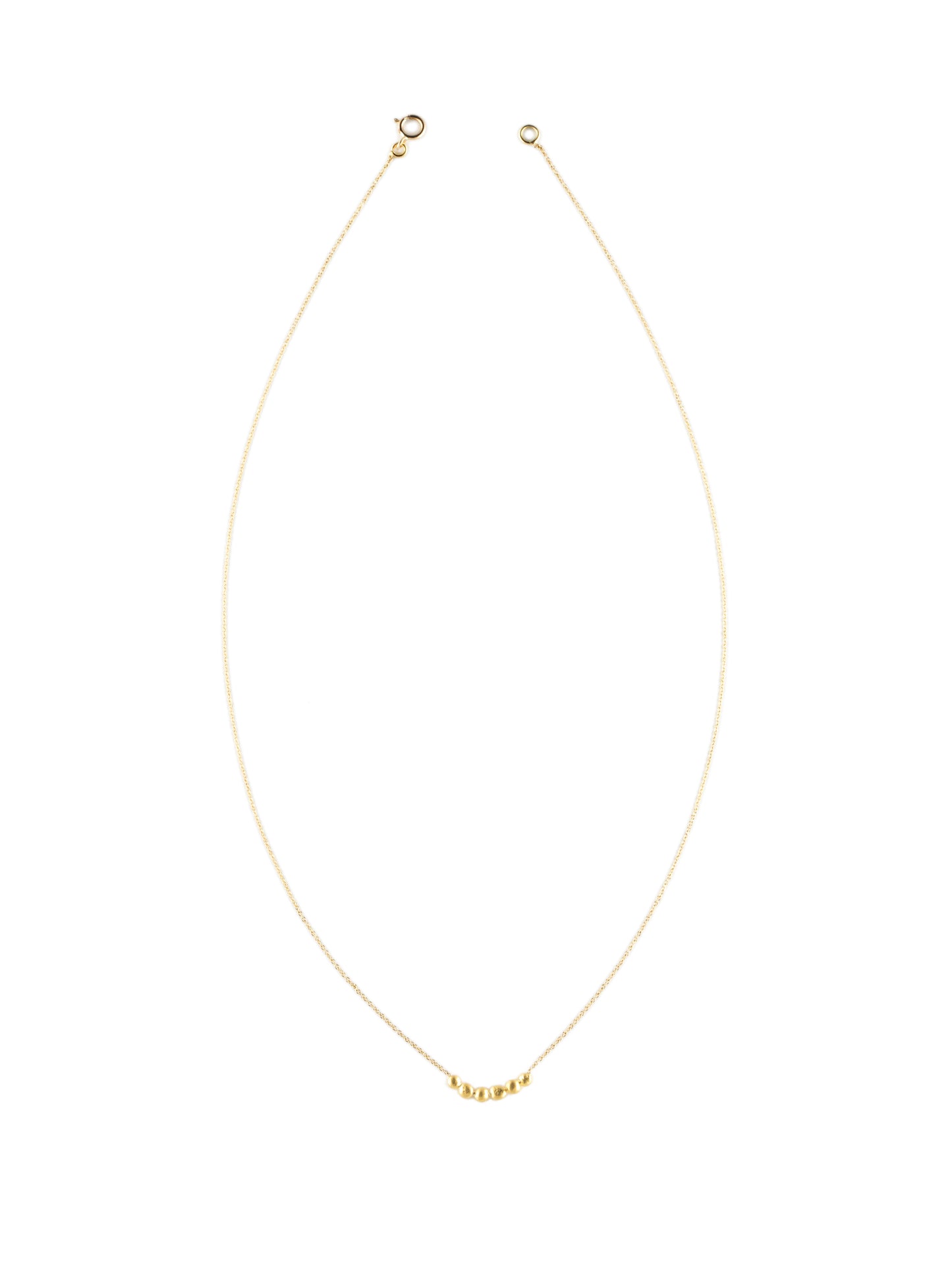 SIX GOLD NUGGETS NECKLACE