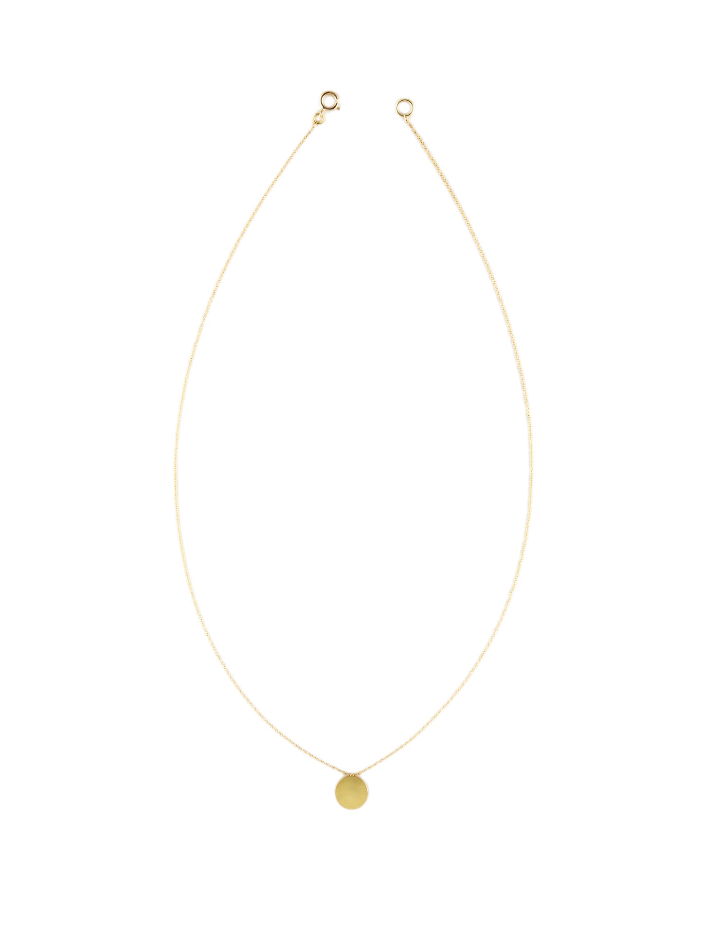 OVAL NECKLACE & GOLD CHAIN
