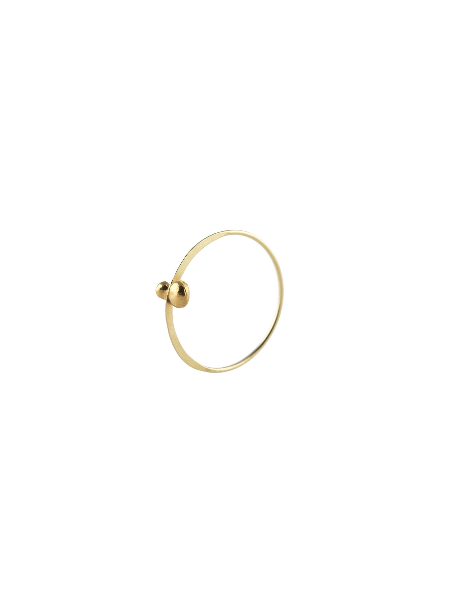 TWO GOLD NUGGETS RING