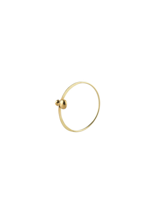 TWO GOLD NUGGETS RING