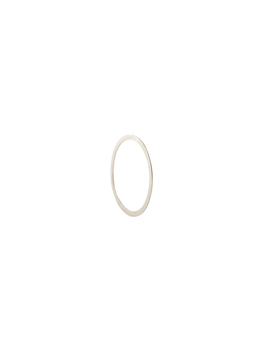 EXTRA-FLAT WHITE GOLD RING