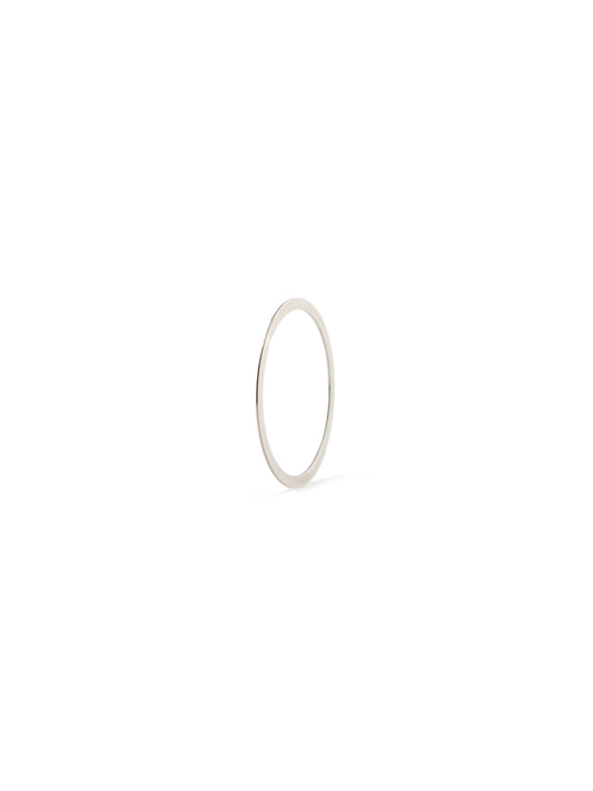 EXTRA-FLAT WHITE GOLD RING